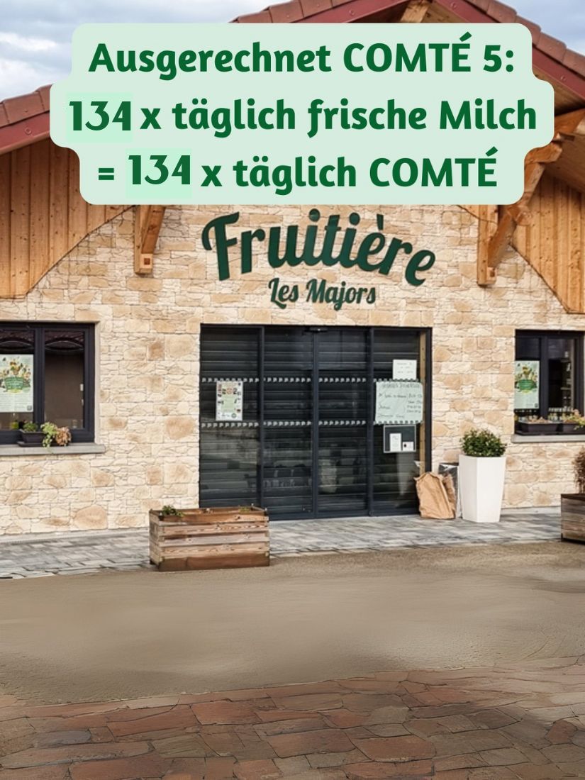 134 x täglich frischer COMTÉ