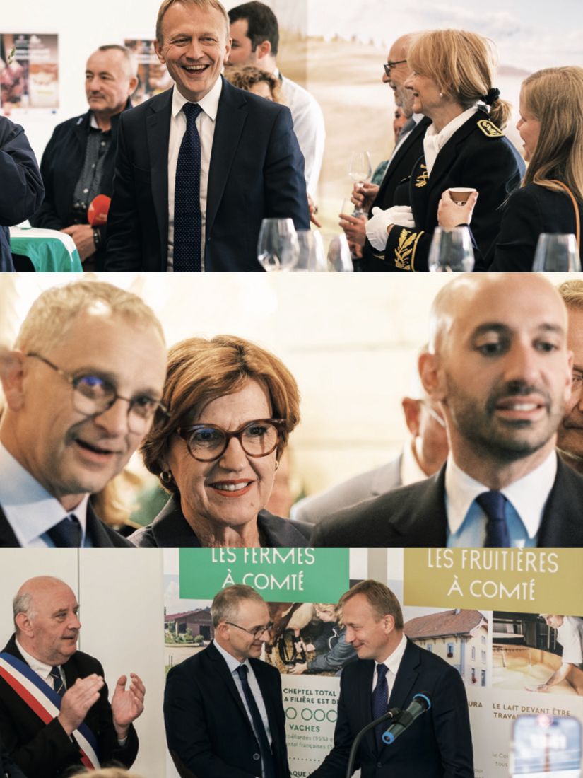 Zwei Minister und ein EU-Kommissar in Poligny
